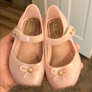 Mini Melissa blush/light pink Mary janes size 6
